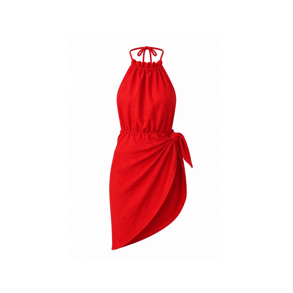 Backless Coverup in Red