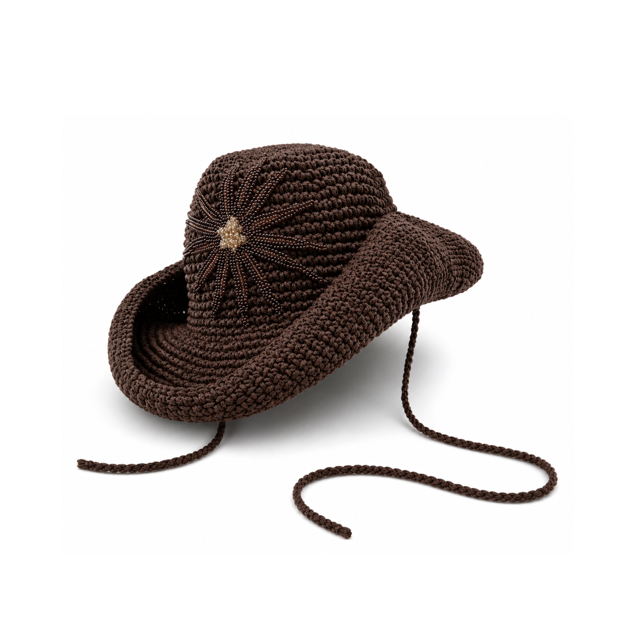 WIA X IKINITA Isabel Hat in Chocolate Brown