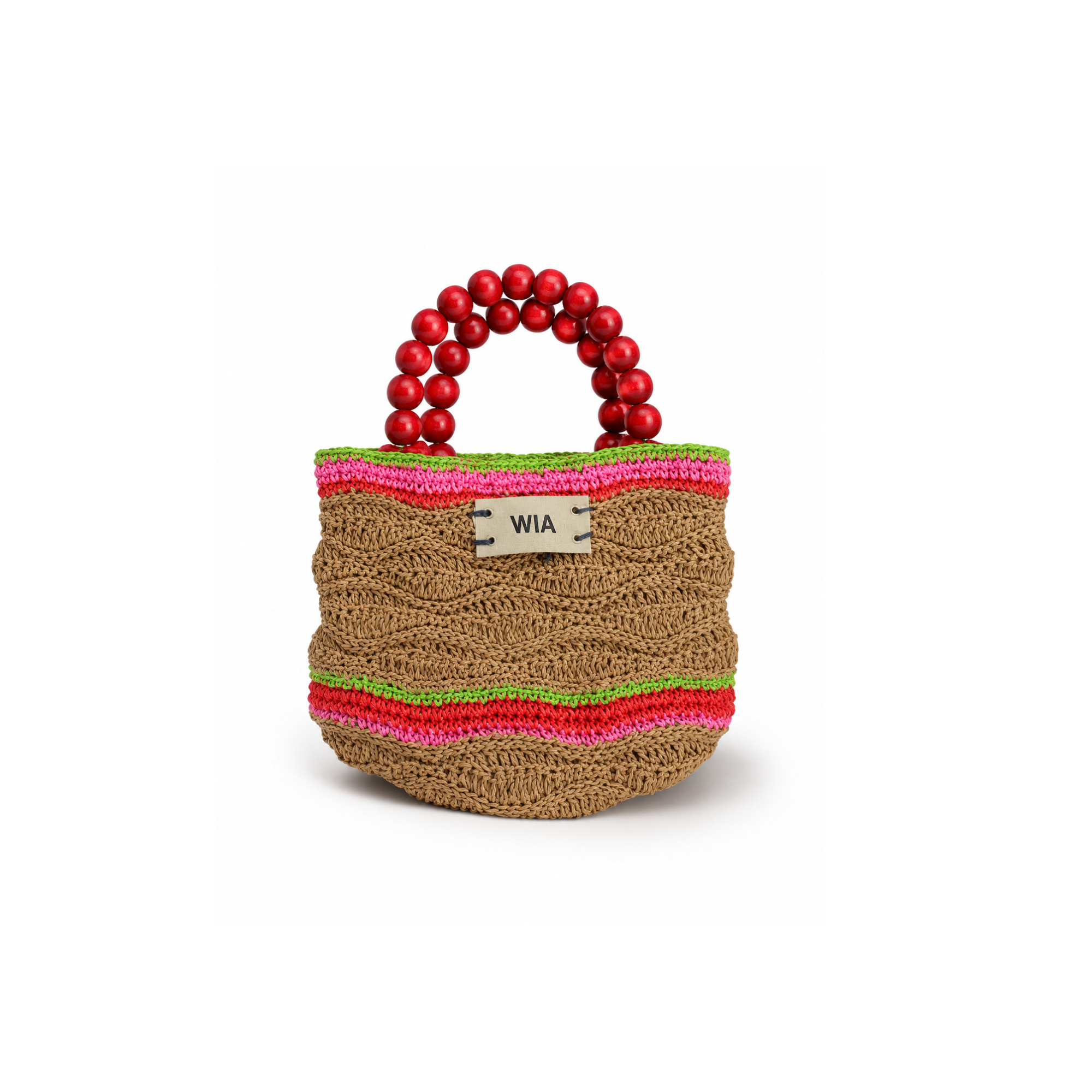 Beaded Bag in Cherry