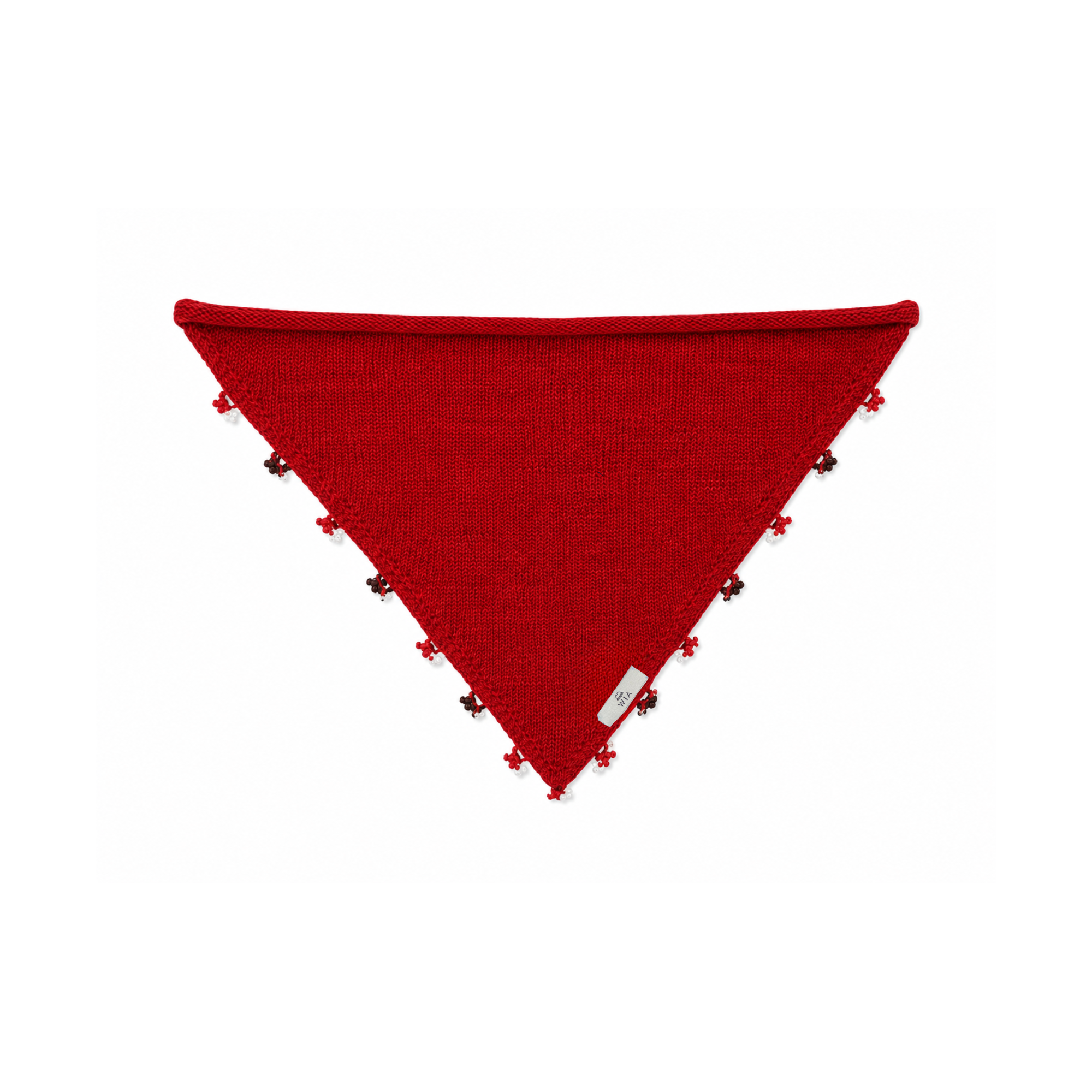 Red Small Embroidered Bandana