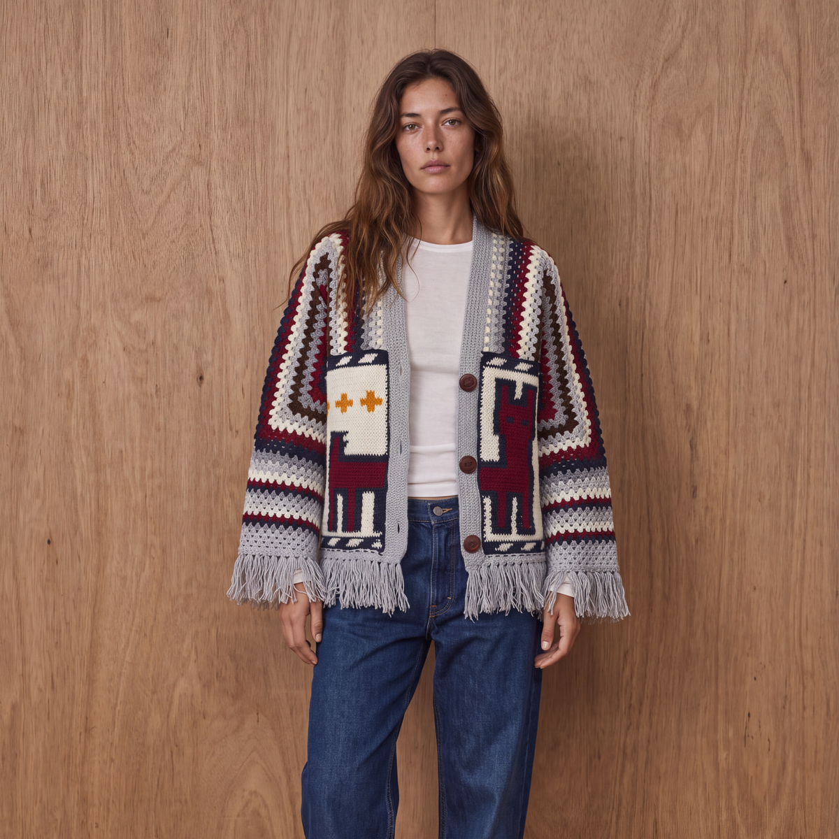 The House Cardigan in Horse