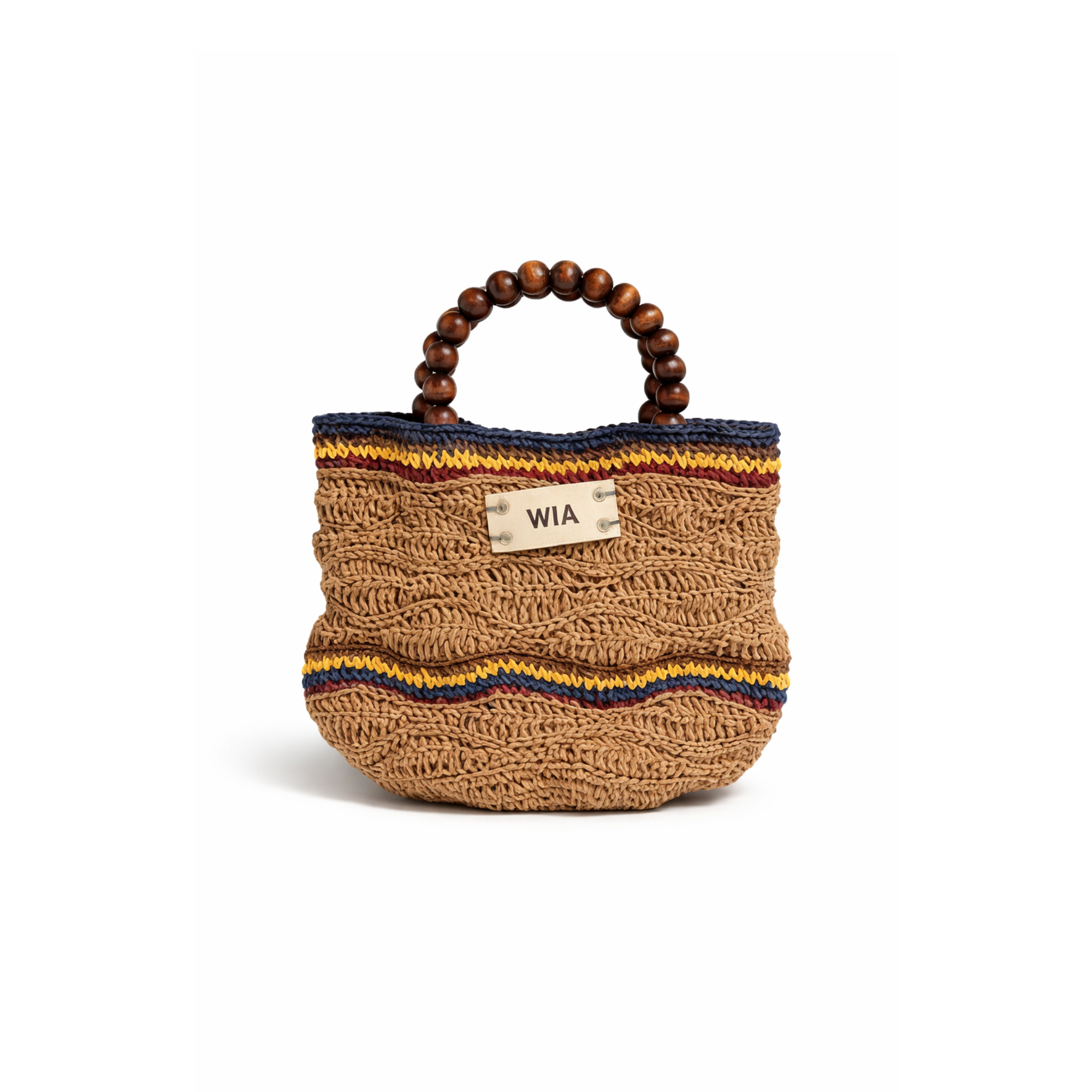 Beaded Bag in Coffee
