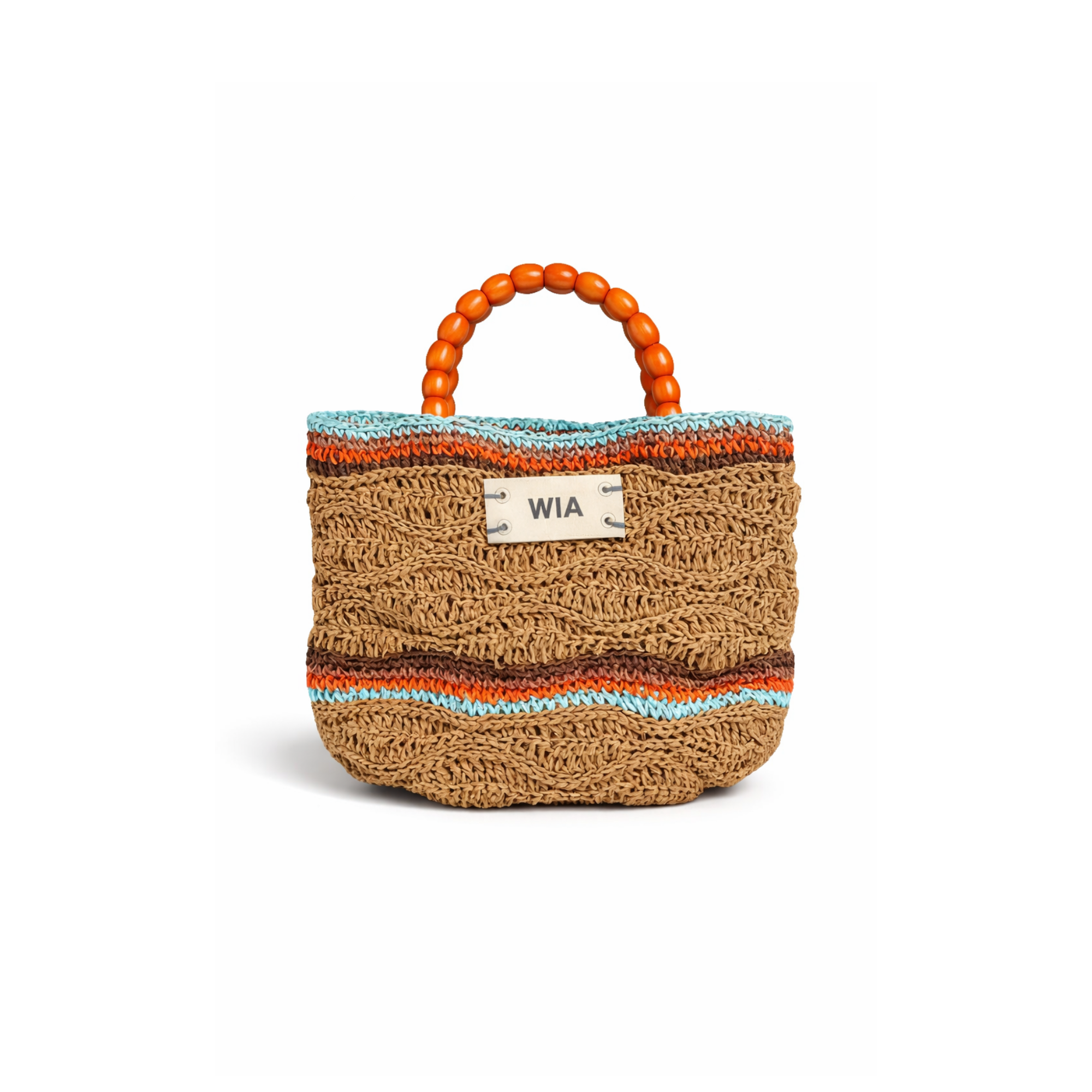 Beaded Bag in Peach