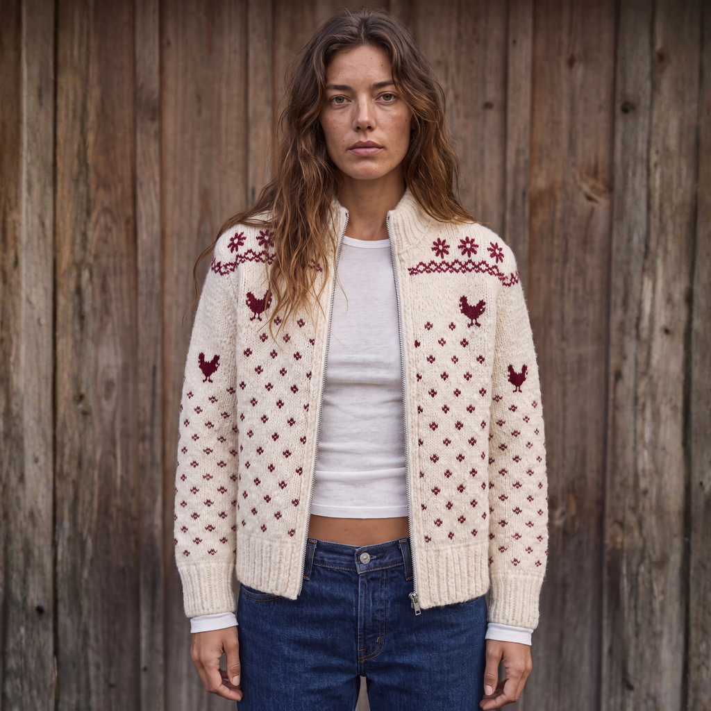 The Cottage Zip in Burgundy
