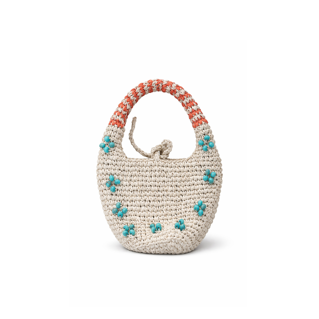 Beaded Boho Bag Natural