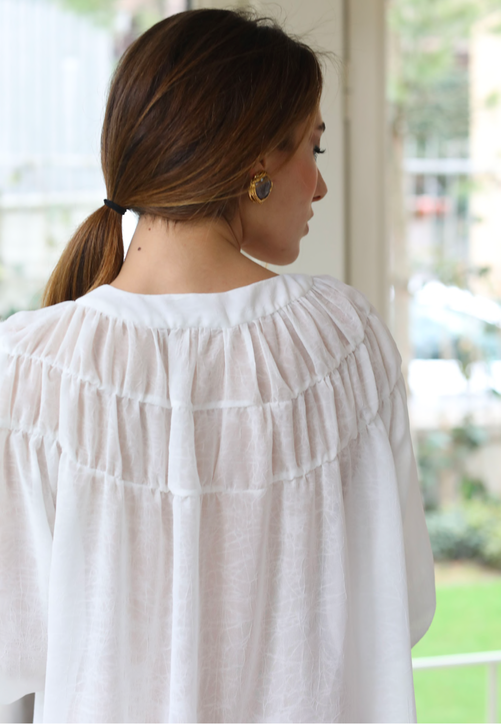Sheer Boyfriend Shirt